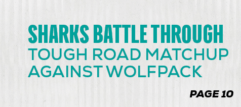 page 10,sharks battle through Tough Road Matchup against wolfpac