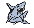 A shark with a mouth open. Description generated by AI