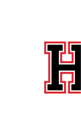 A bold black letter H with white and red outlines in a block style. Description generated by AI