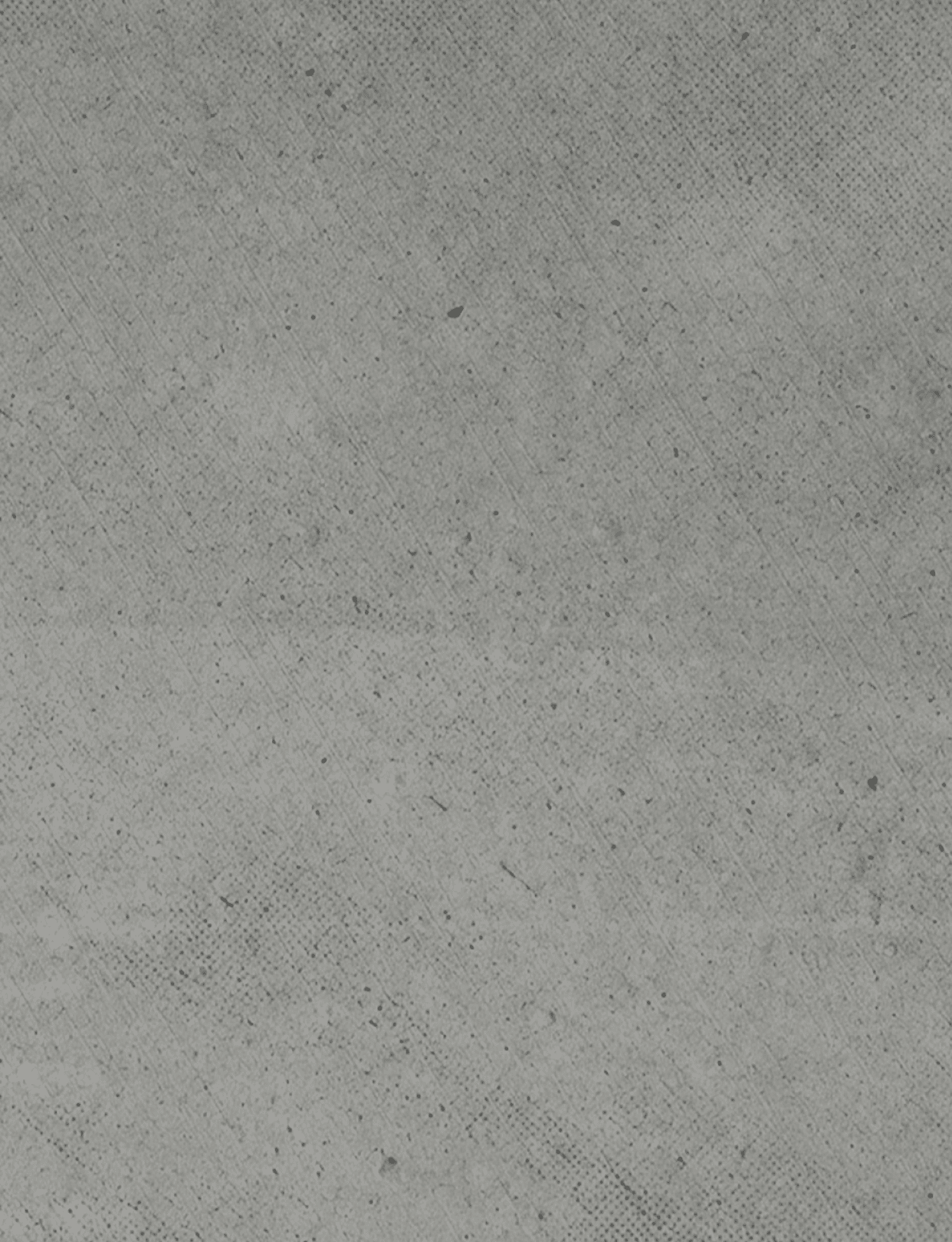A close-up view of a textured gray concrete surface with small scattered dark specks. Description generated by AI