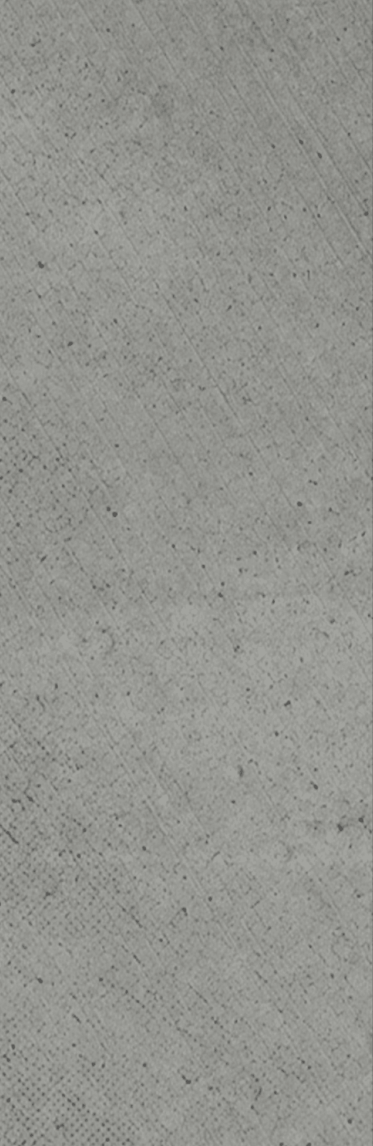 A close-up view of a textured gray surface with small scattered dark specks. Description generated by AI