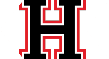 A bold black letter H with a white outline and a thicker red border on a white background. Description generated by AI
