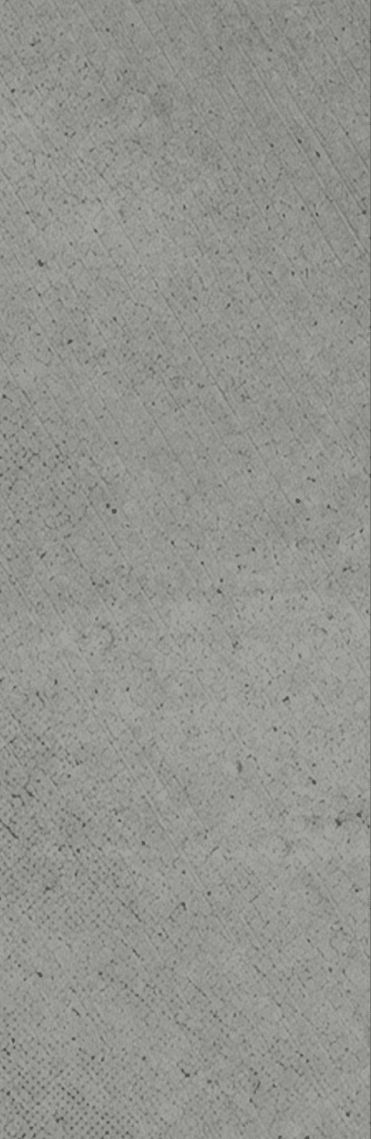 A close-up view of a textured gray surface with small scattered dark specks. Description generated by AI