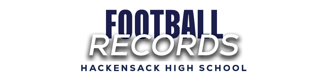 Hackensack High School,records,footbal