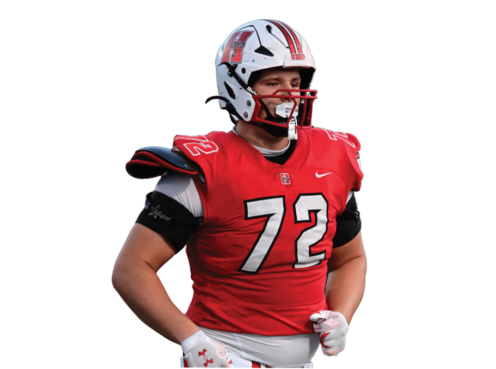 A person wearing a red sports jersey with the number 72 and white gloves is shown from the chest to the waist. Description generated by AI