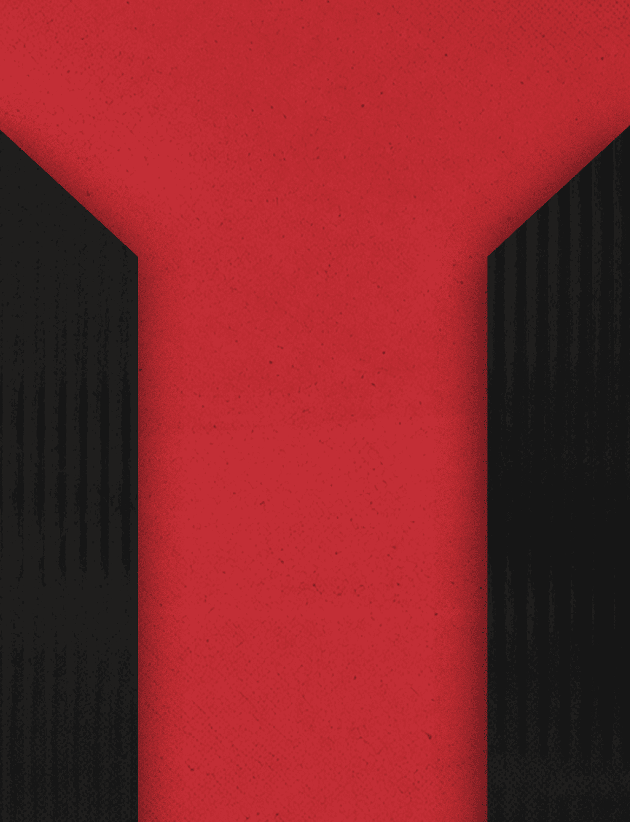 Three black and red buildings. Description generated by AI