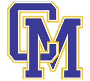 A stylized blue letter M with a gold outline and a partial blue and gold geometric shape above it. Description generated by AI