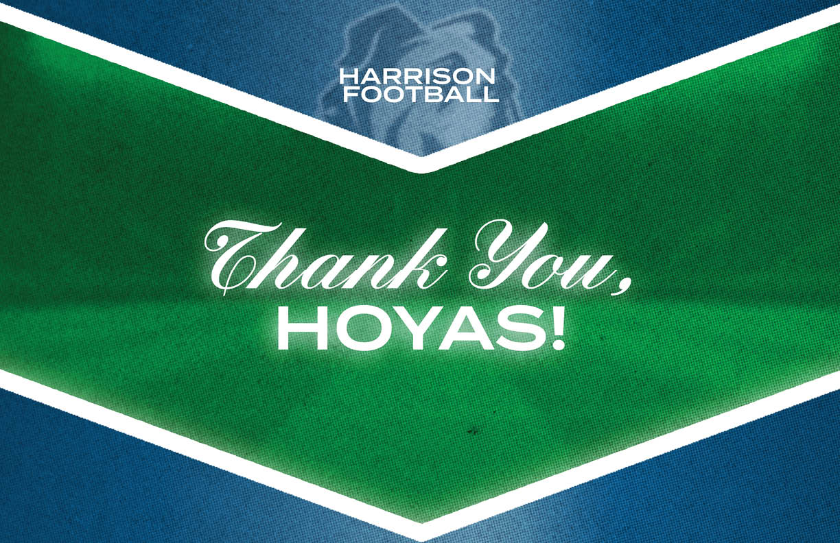A green and gold sign that says Thank You Golden Eagles. Description generated by AI