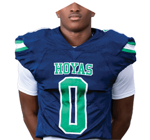 A young man wearing a white jersey with the number 10 on it. Description generated by AI