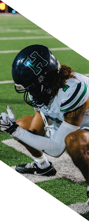 A football player wearing a white jersey with the number 86 catches a football in the air. AI generated content