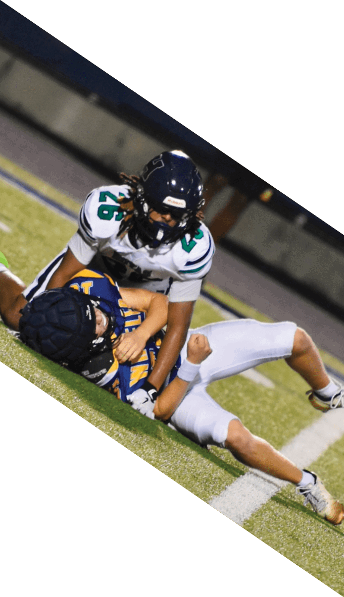 A football team is gathered around a coach, listening to his instructions. AI generated content