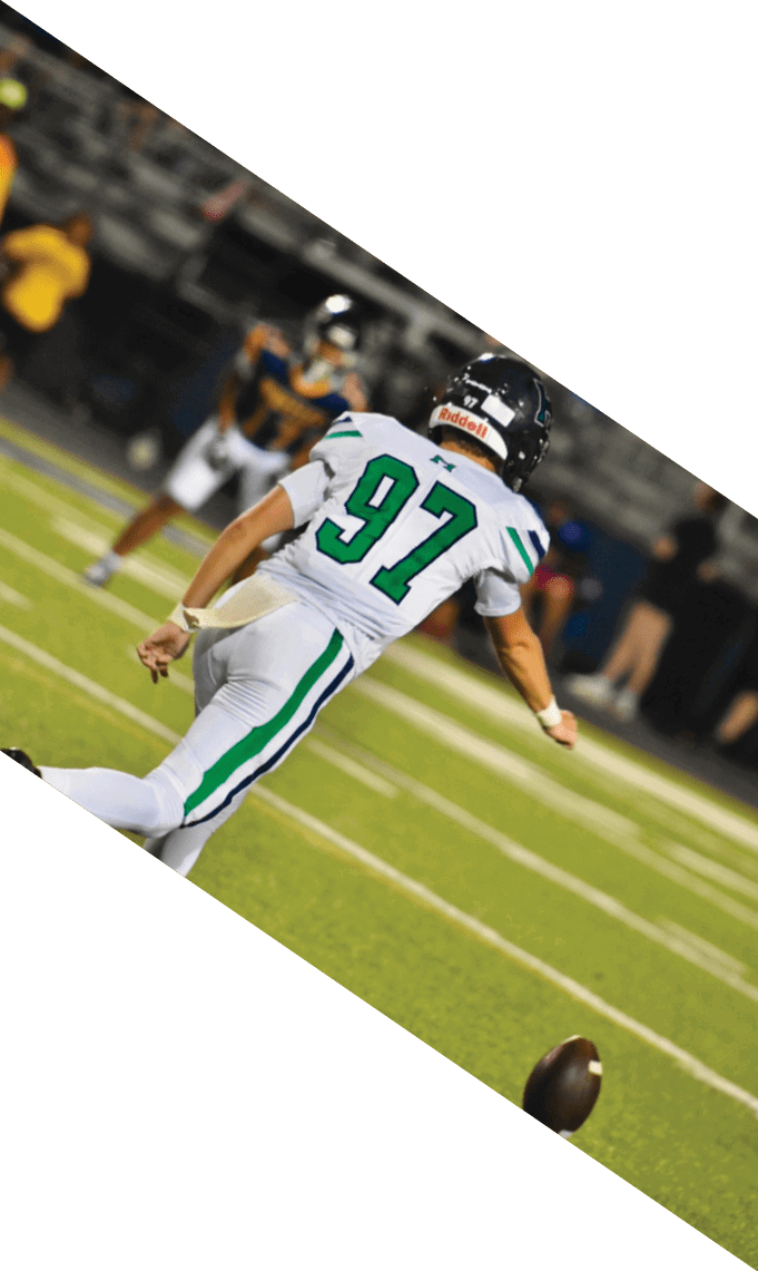 A group of football players pose for a picture. AI generated content