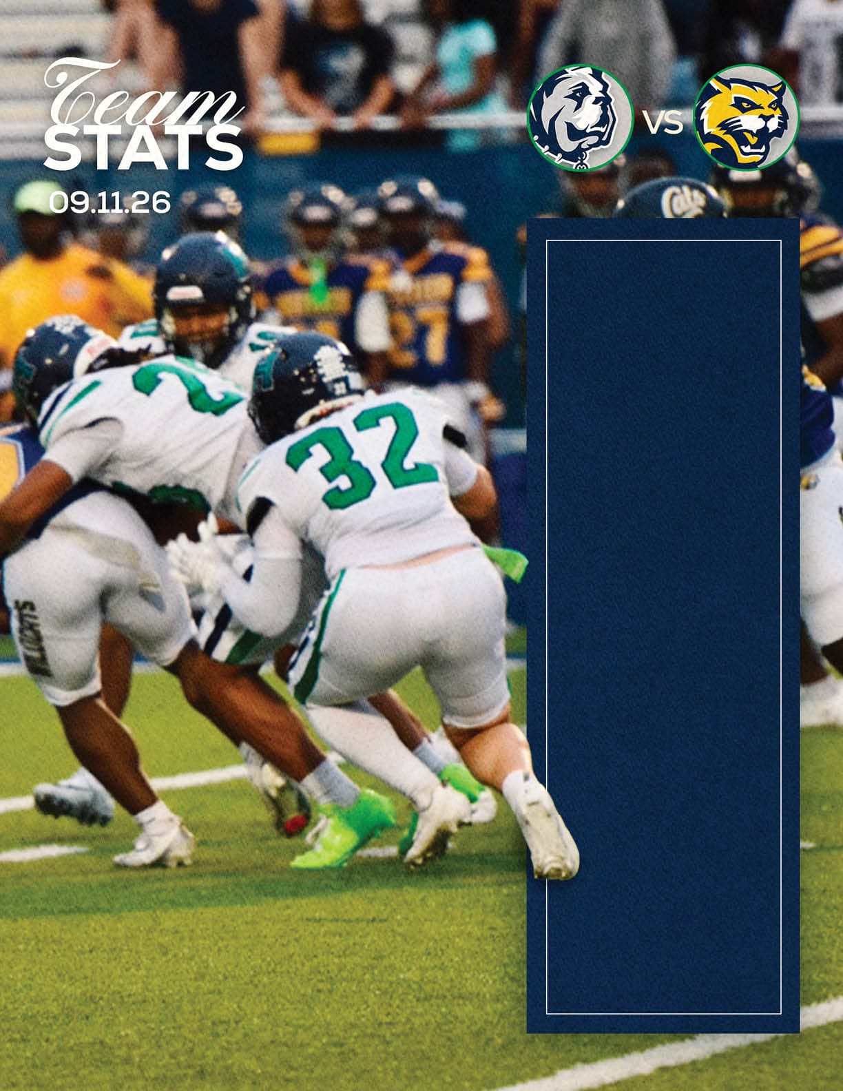 A football player is kicking a football. Description generated by AI