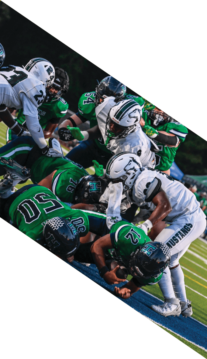 A football team is gathered around a coach, listening to his instructions. AI generated content