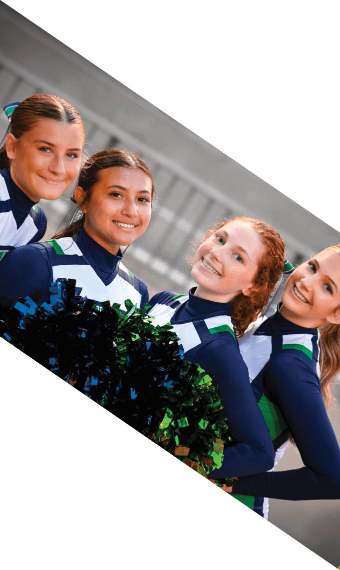 A group of football players pose for a picture. AI generated content