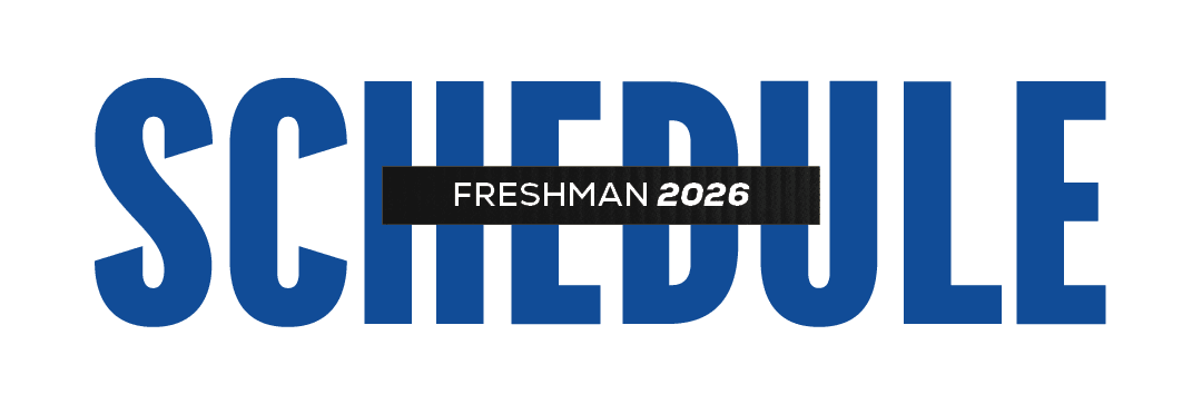 freshman 2026,schedul