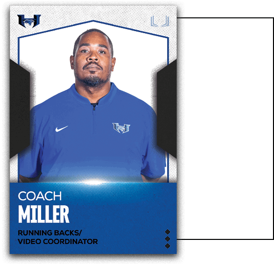 Education: McMurry univ. coaching EXP: 15 years yrs at Hebron: 4 year