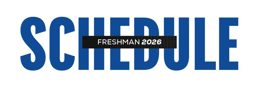 freshman 2026,schedul