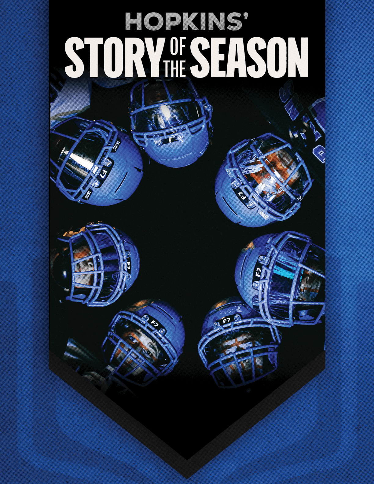 A group of football players huddled together. Description generated by AI