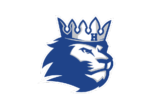 A blue and red logo of a lion. Description generated by AI