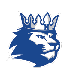 A blue and red logo of a lion. Description generated by AI