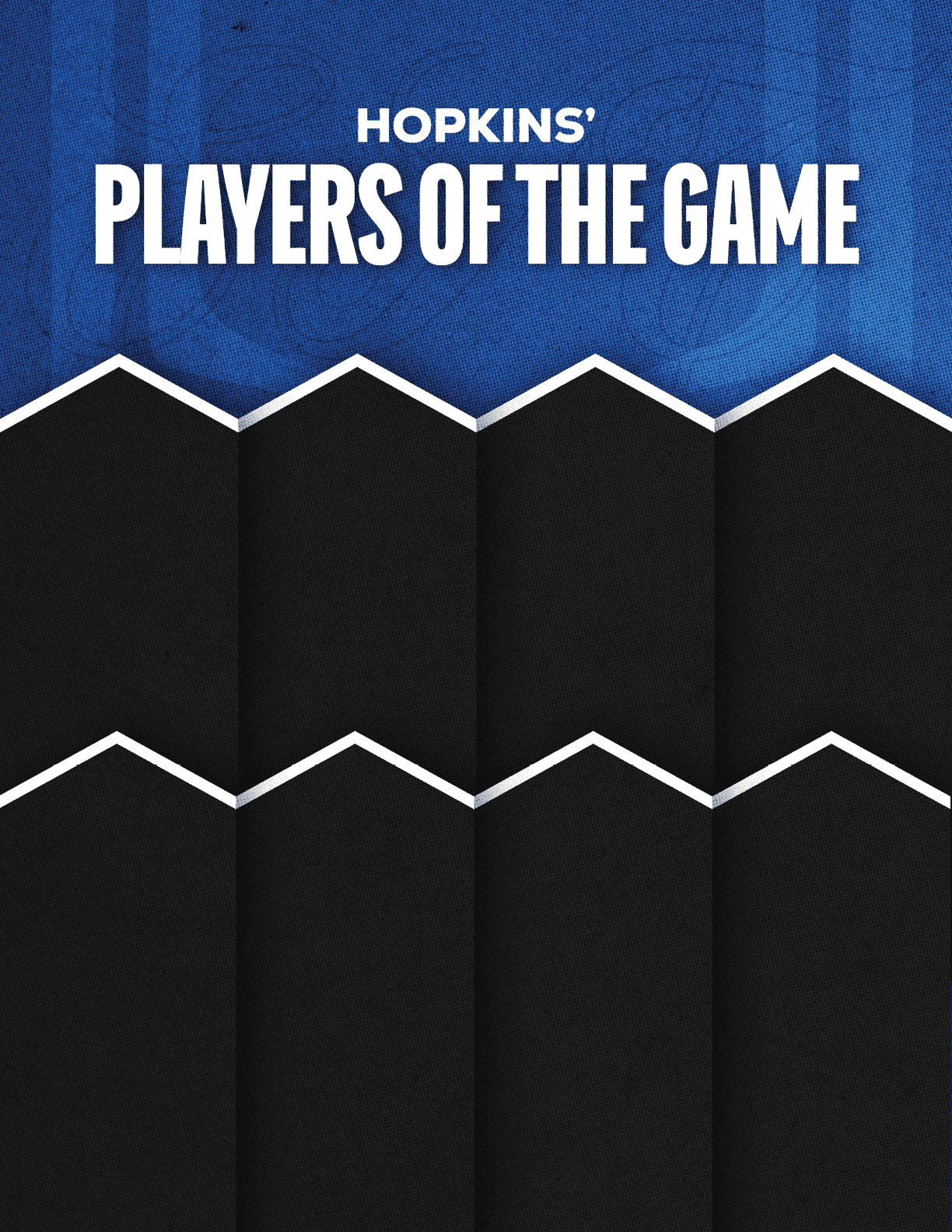 A red and blue poster with a white border. Description generated by AI