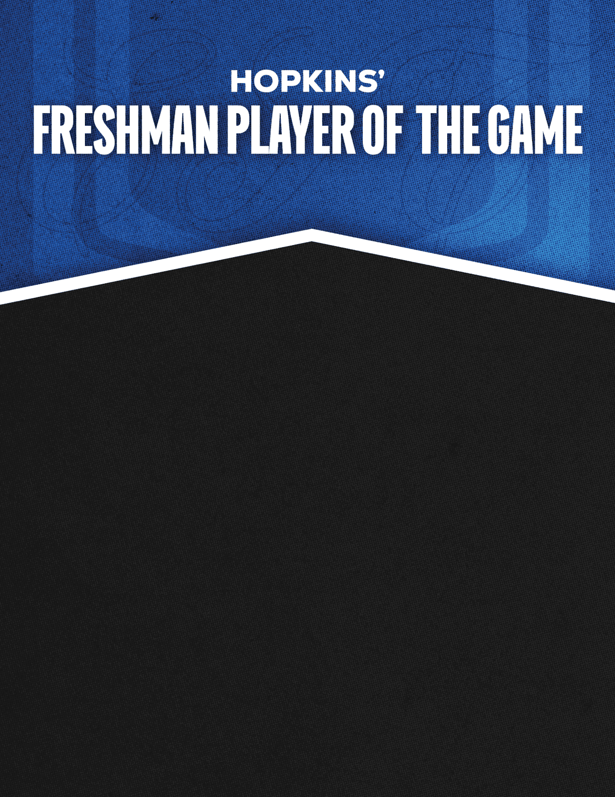 A red and blue poster with a white border. Description generated by AI