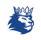 A blue and red logo of a lion. Description generated by AI