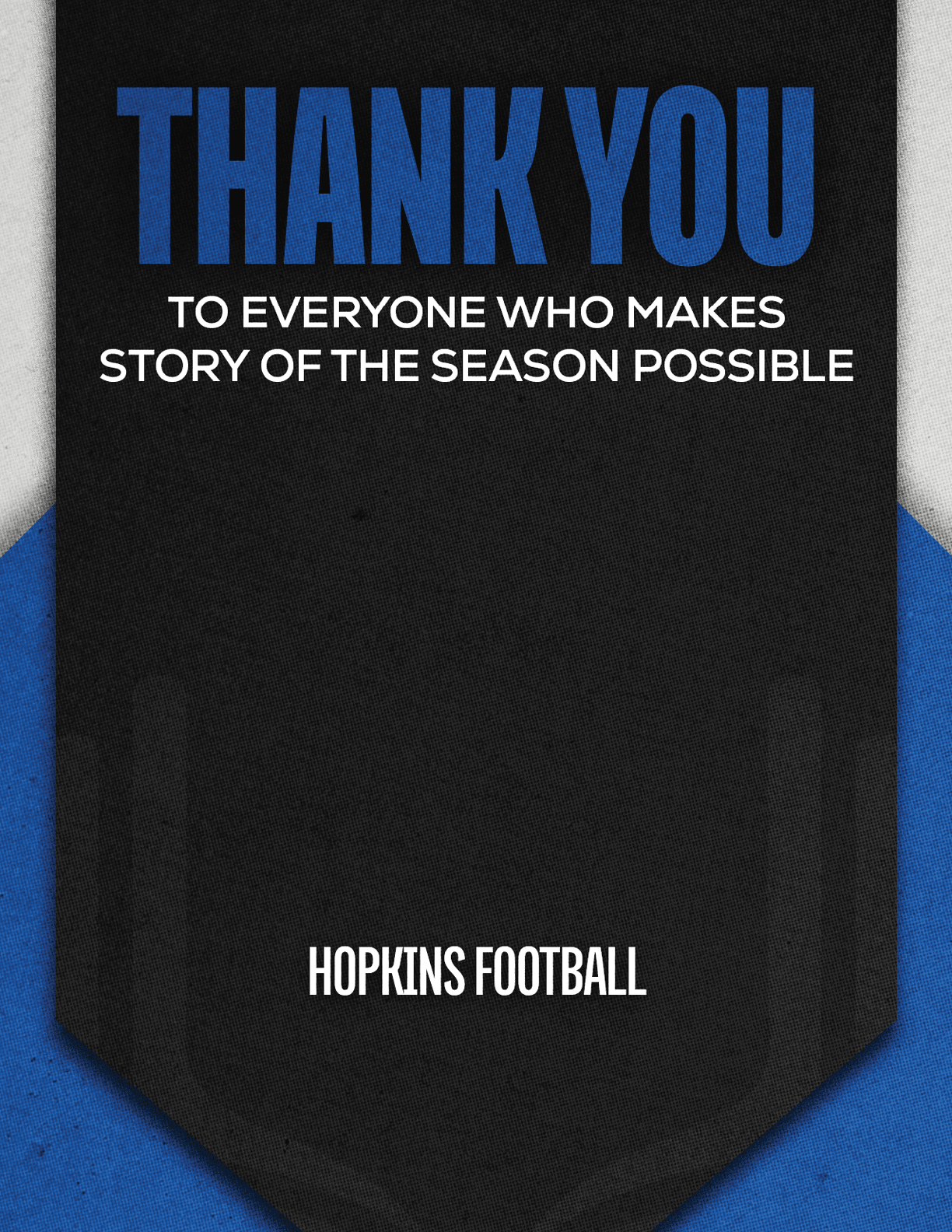 A blue and red banner with the words “Esterro Football" written on it. Description generated by AI