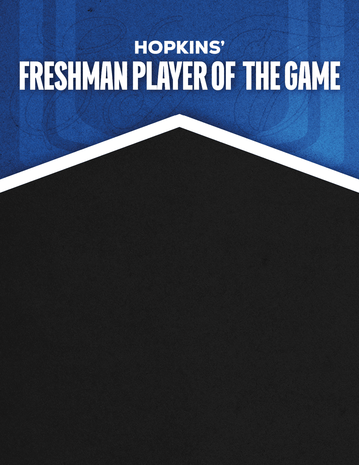 A red and blue poster with a white border. Description generated by AI