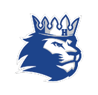 A blue and red logo of a lion. Description generated by AI
