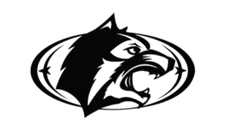 A blue and white bull head. Description generated by AI