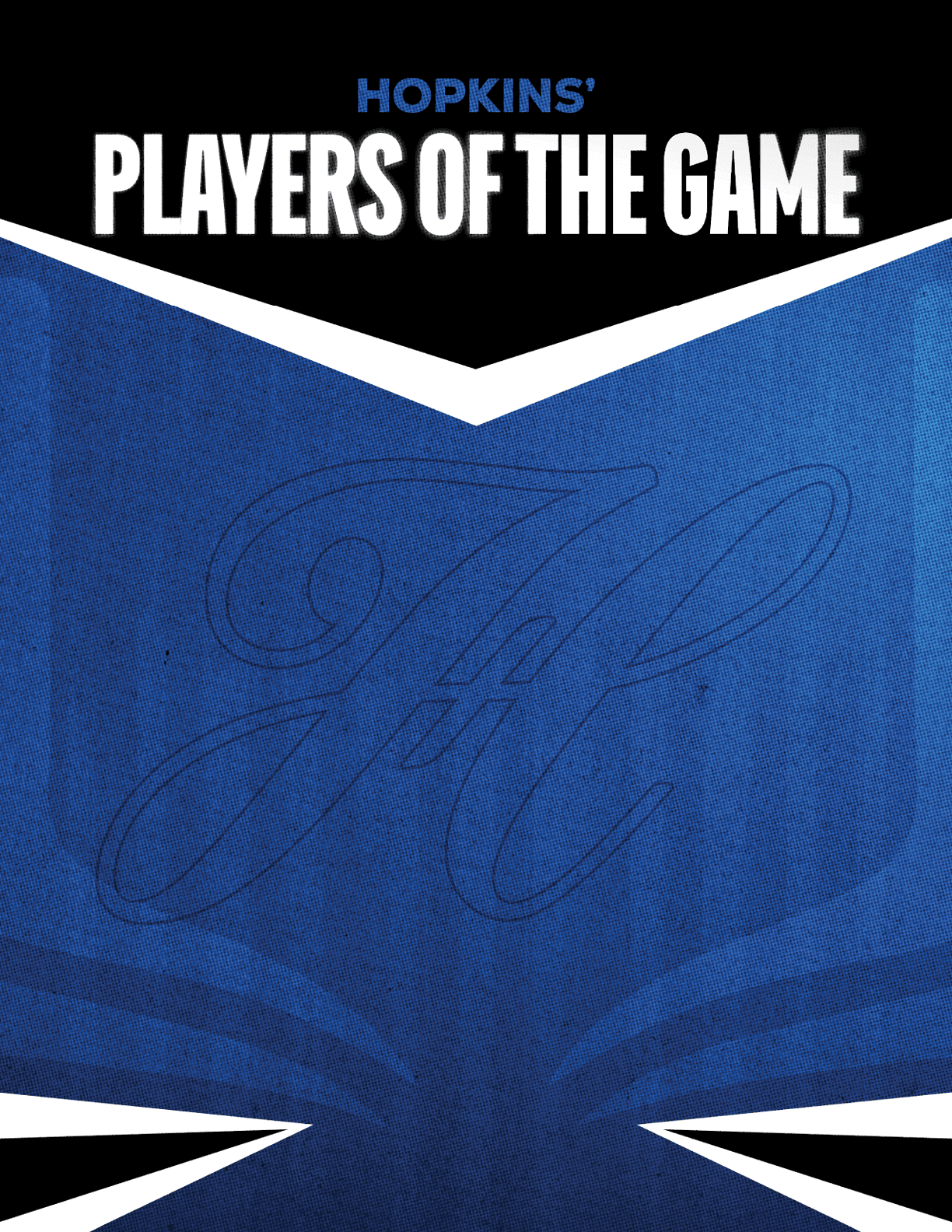 A poster for Mountain Vista's Players of the Game. Description generated by AI