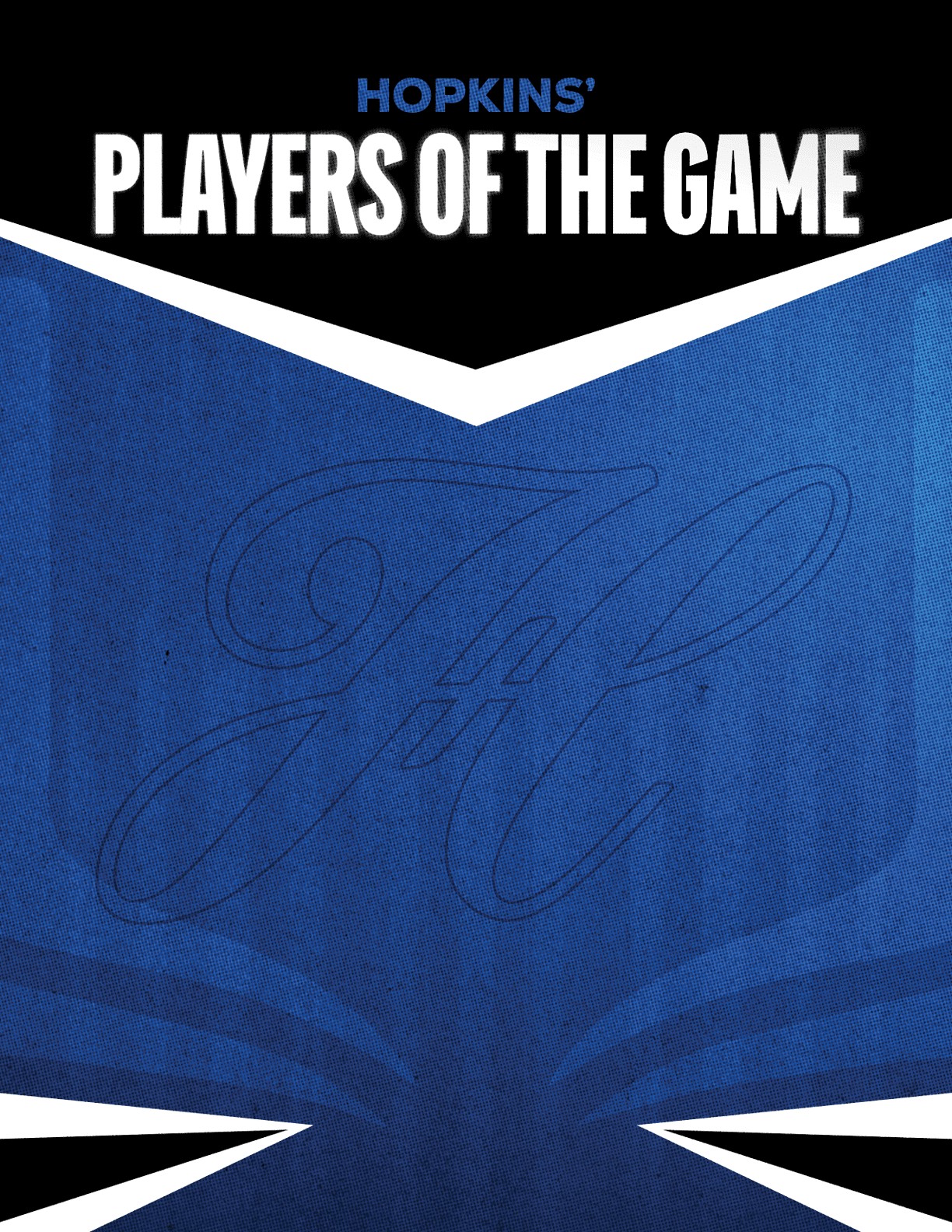 A poster for Mountain Vista's Players of the Game. Description generated by AI
