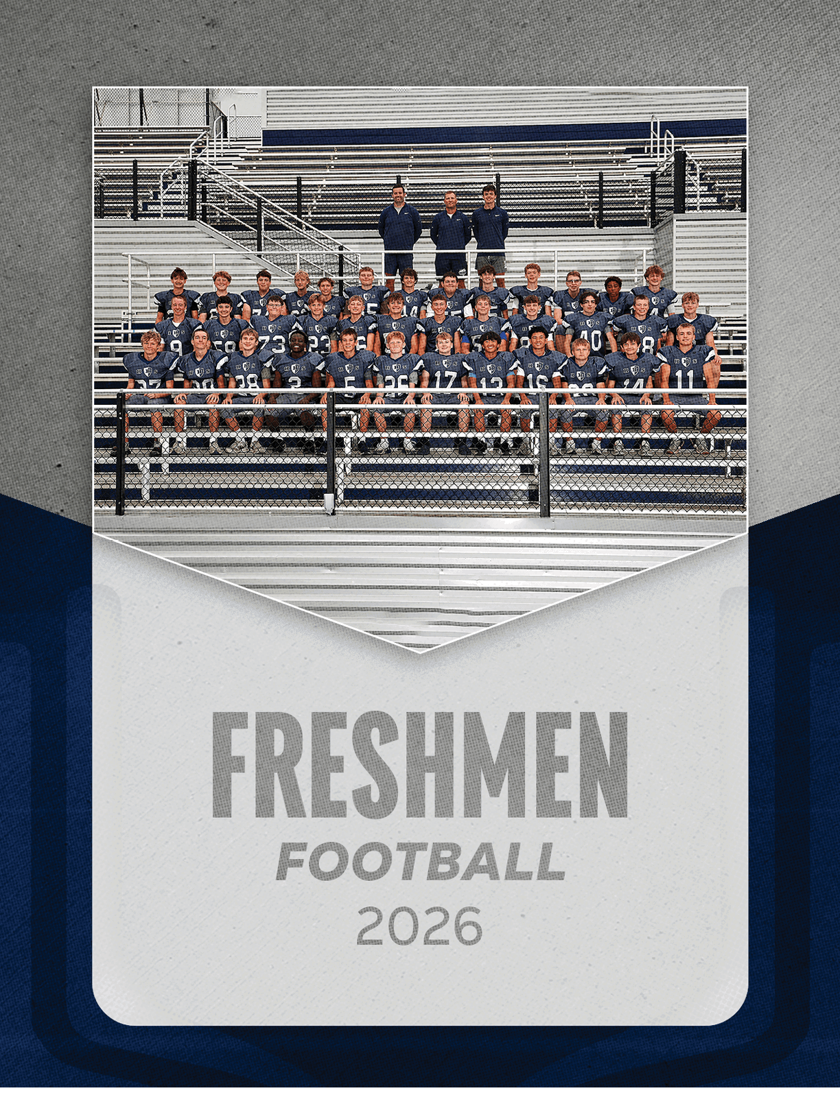 A group of football players sitting on a bench. Description generated by AI