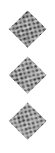 A black and white image of a circle with a line through it. Description generated by AI