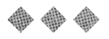 A black and white image of a circle with a line through it. Description generated by AI