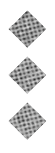 A black and white image of a circle with a line through it. Description generated by AI