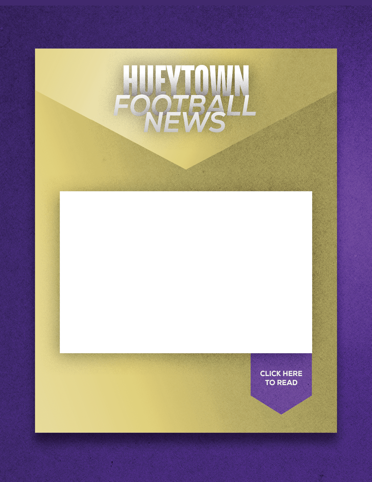 A red and blue sign with a blank space for a headline. Description generated by AI