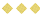 Three yellow diamond shapes with a pattern of lighter yellow circles inside each shape on a white background. Description generated by AI