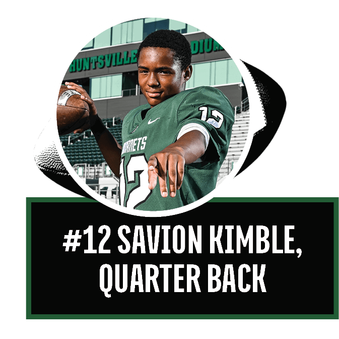 #12 Savion Kimble, Quarter Back 