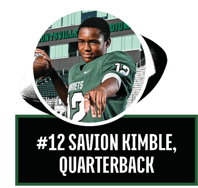 #12 savion kimble, quarterbac