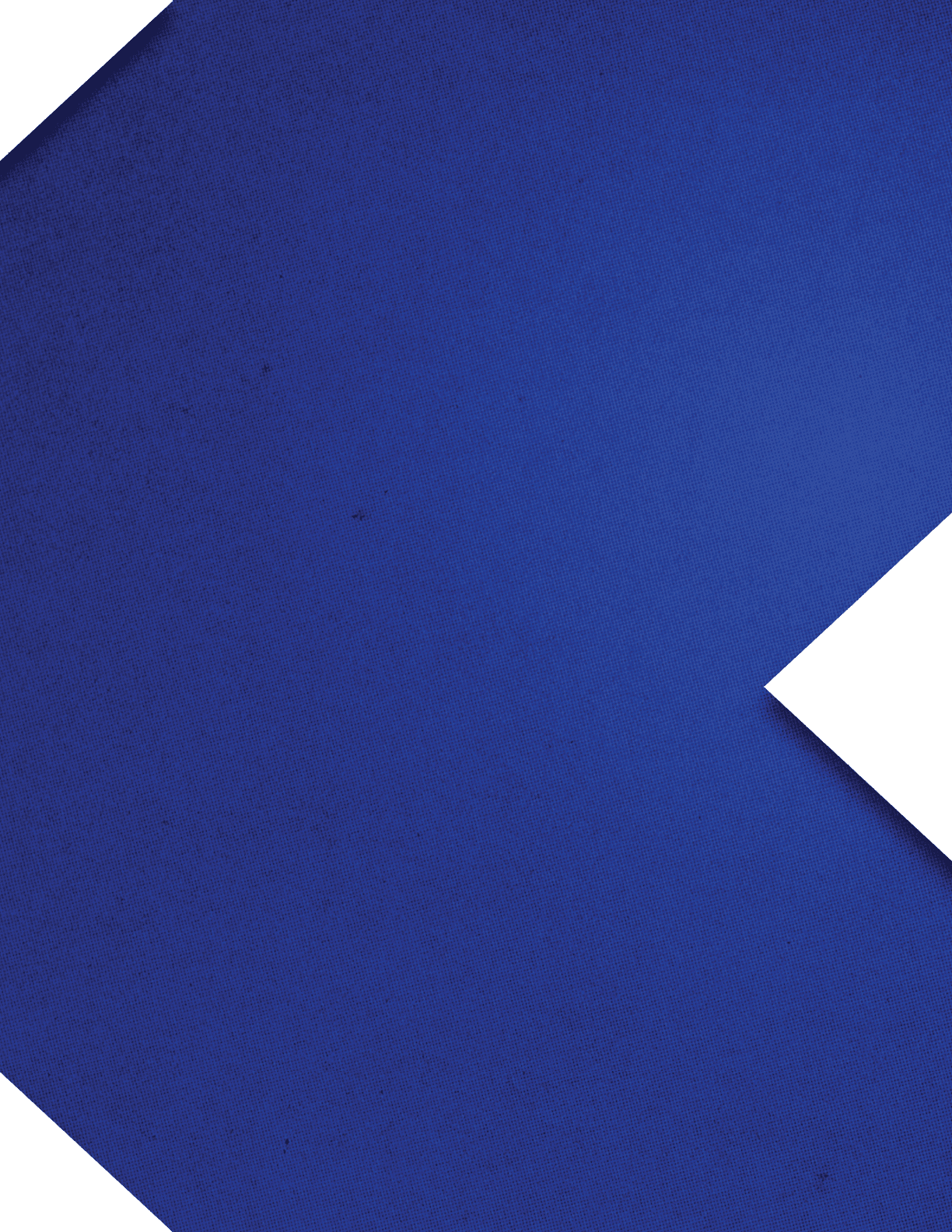 A blue K on a blue background. AI generated content