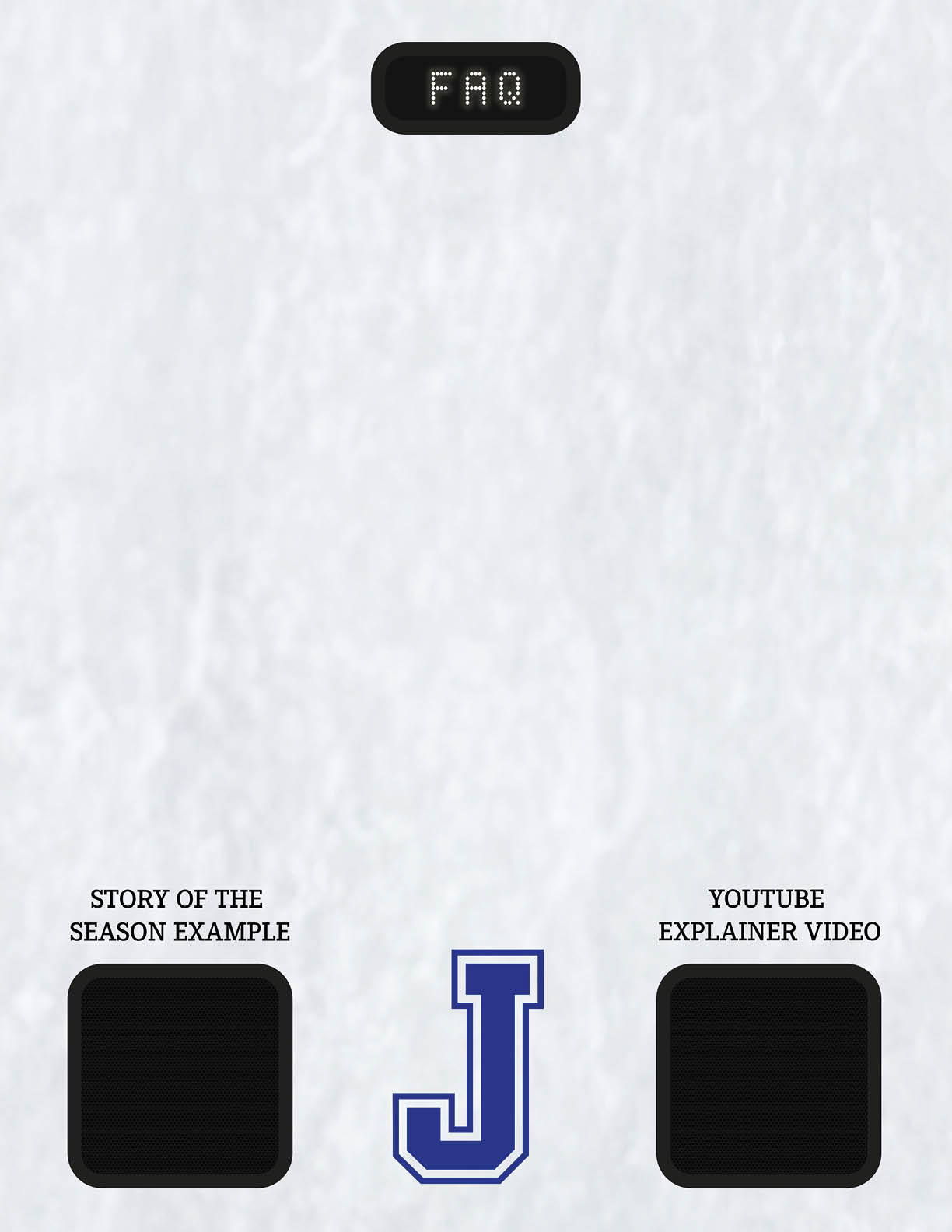 A white background with a blue J on it. AI generated content