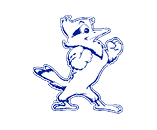 A blue and red logo of a lion. Description generated by AI