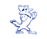 A blue and red logo of a lion. Description generated by AI