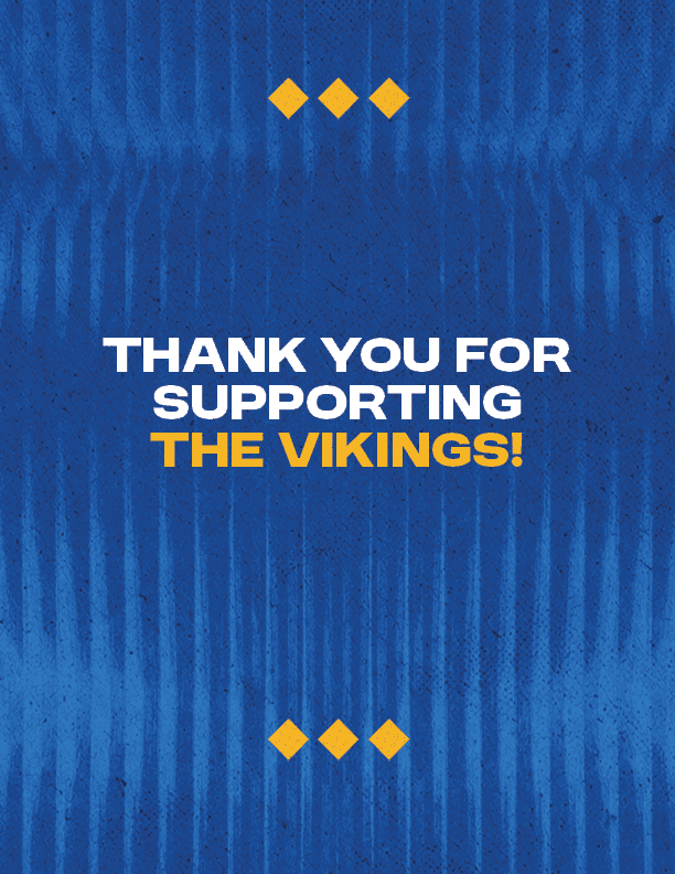 Thank you for supporting the vikings
