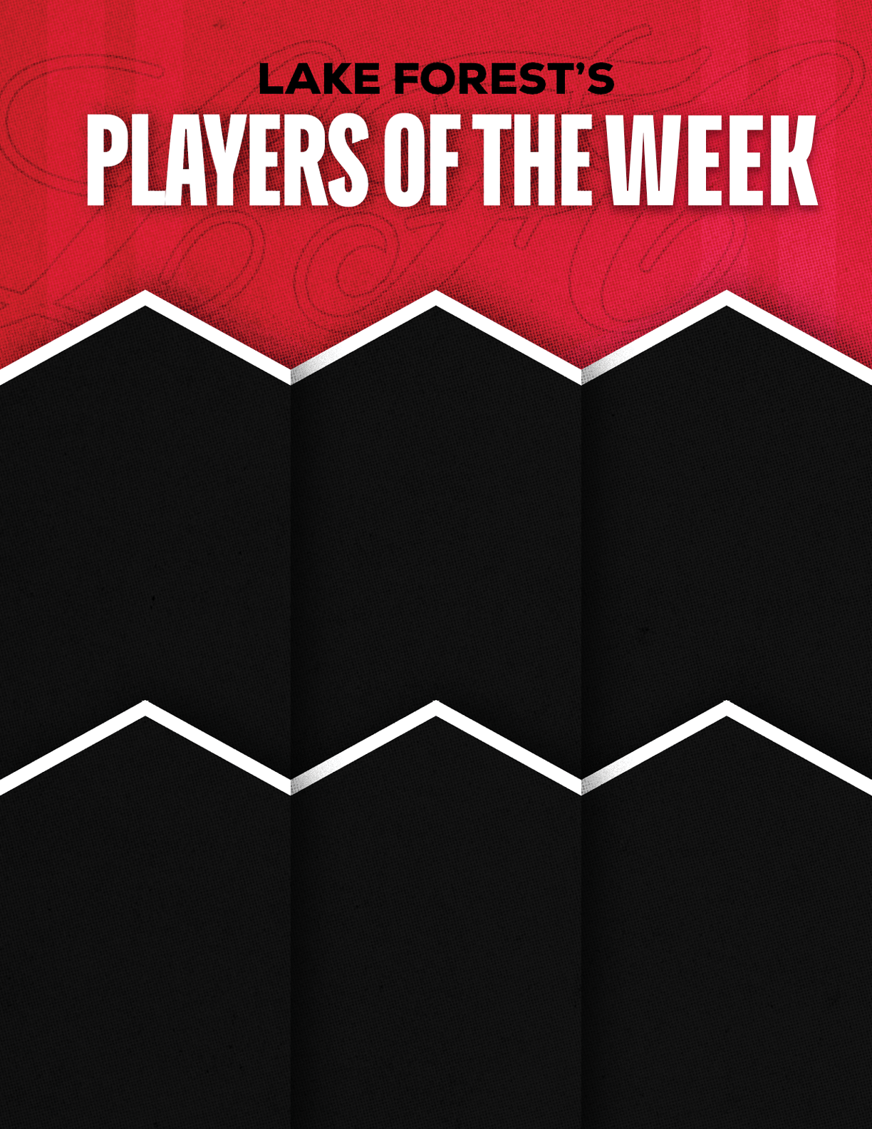 A black and red poster with a white border. Description generated by AI