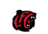 A black and red logo with a green background. Description generated by AI