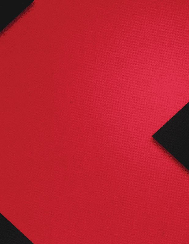 A red and black square with a red K on it. Description generated by AI